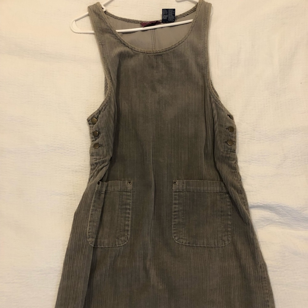 Vintage corduroy smock dress